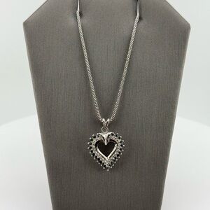 Silver Heart Pendant Necklace